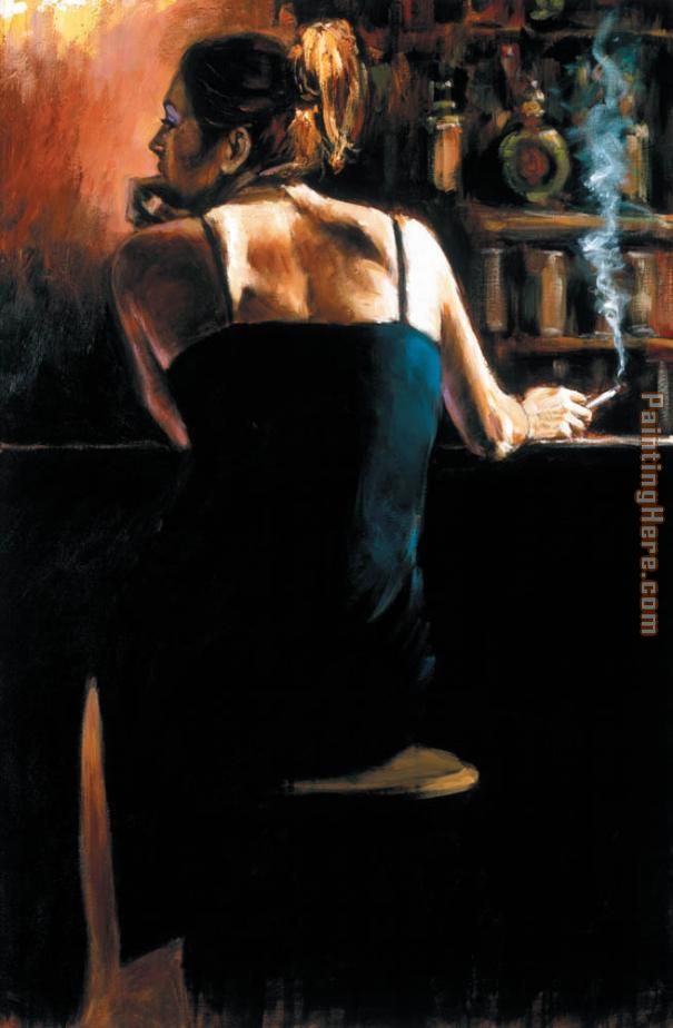 Waiting for a Drink painting - Fabian Perez Waiting for a Drink art painting